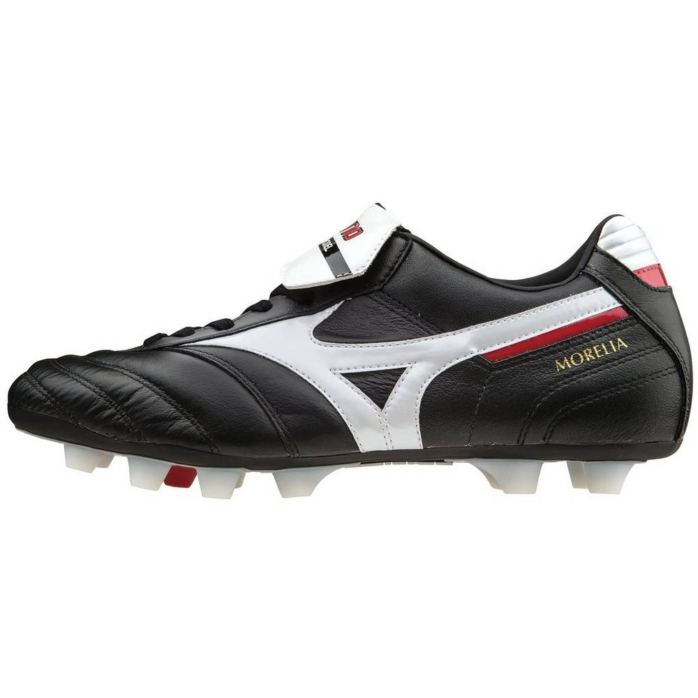 Panske Kopačky Mizuno Morelia II Made in Japan Čierne/Biele Vypredaj NVHY47061